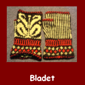 Bladet Materialsats till stickade halvvantar