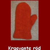 Röd tovad kragvante